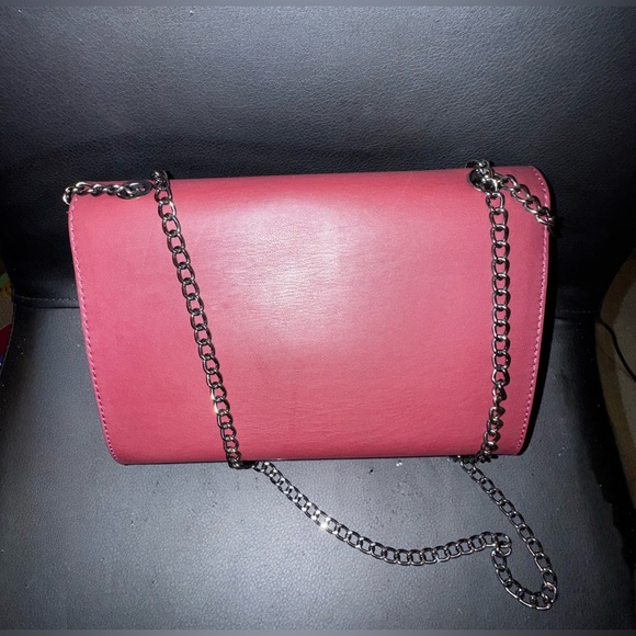 Badgley Mischka Metal Fringe Tassel Bag Purse Silver Chain Crossbody NWT - Picture 9 of 13